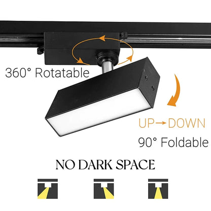 DecorBites™ 30W LED Linear Grille Track Spotlights for Living Room and Store Track Lighting