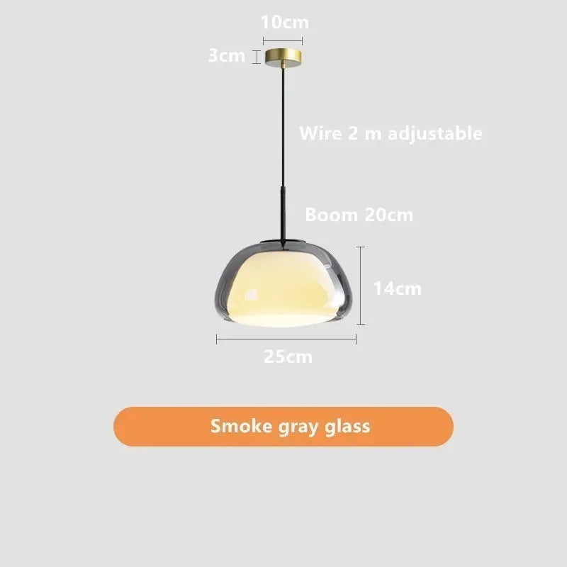 Decorbites™ Glas-Gelee-Hängeleuchte: Minimalistisches Luxusdesign für Wohnzimmer und Schlafzimmer im Eigenheim