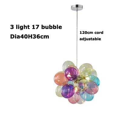 Decorbites™ Glas-Blase-Kronleuchter-Hängeleuchte für Wohnzimmer & Schlafzimmer