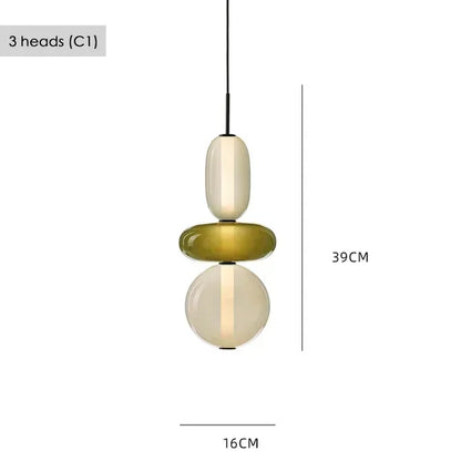 Nordic Colored Glass Pendant Light