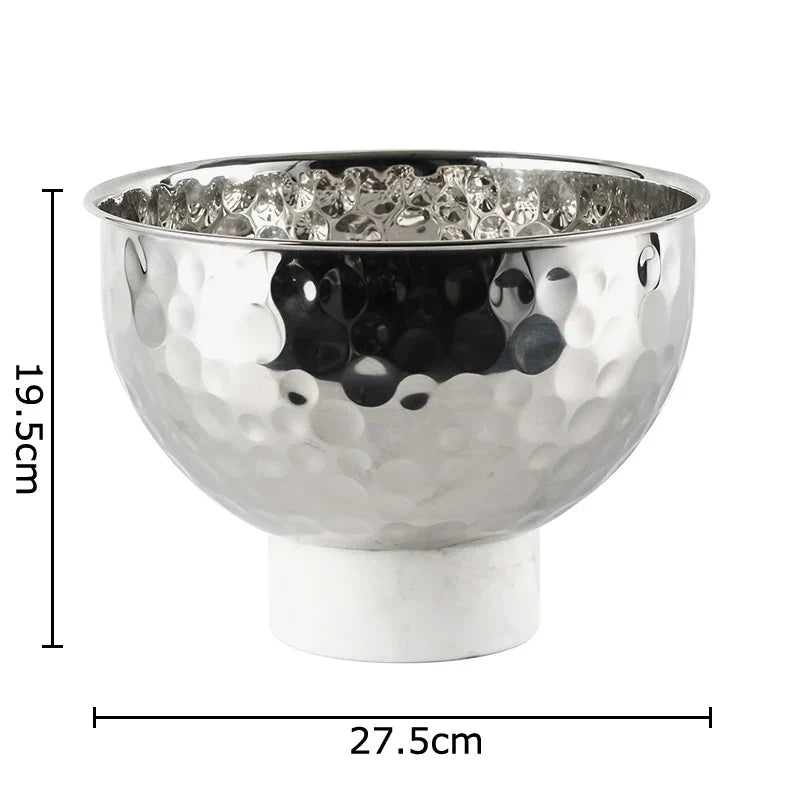 Decorbites™ Hammer-Muster Früchte-Schale: Elegantes Aufbewahrungstablett für Snacks, Nüsse und Desserts zu Hause