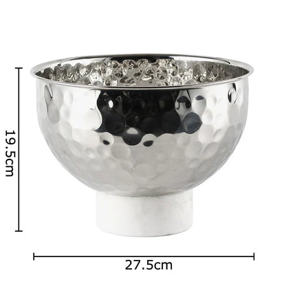 Decorbites™ Hammer-Muster Früchte-Schale: Elegantes Aufbewahrungstablett für Snacks, Nüsse und Desserts zu Hause