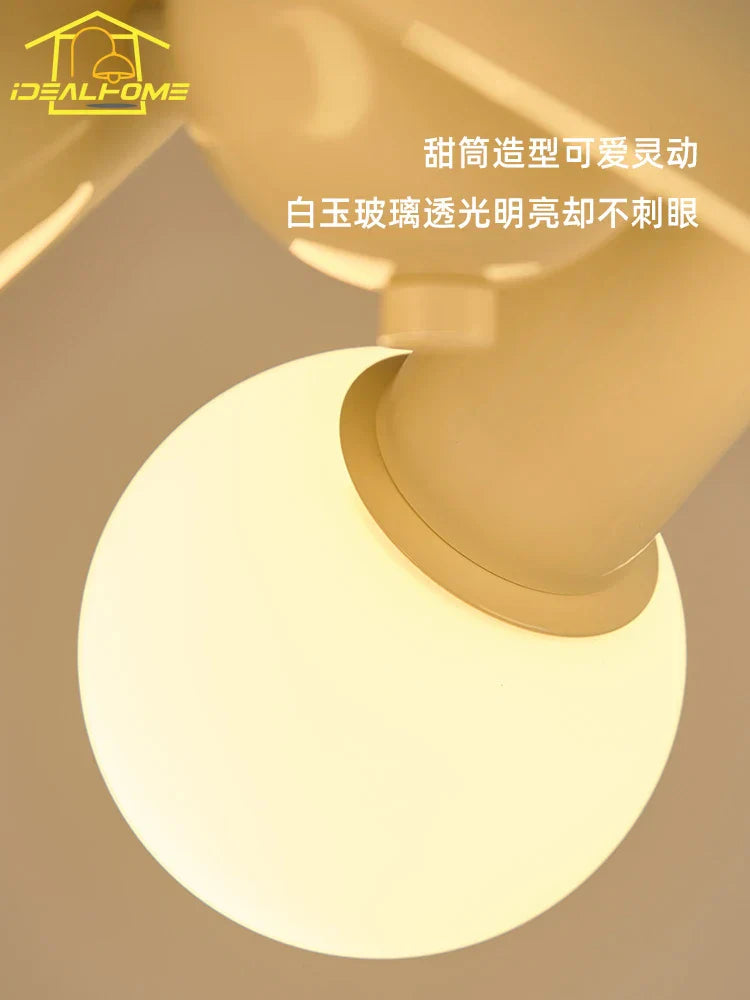Decorbites™ Sahne Wind LED Deckenleuchte – Modern, warm, einfach für die Hausdekoration