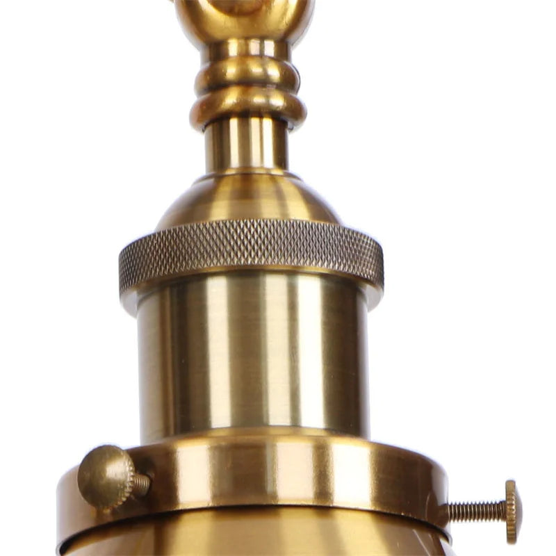 DecorBites™ Gold Long Arm LED Wall Sconce with Pull Chain Switch, Adjustable Industrial Bedside Lamp