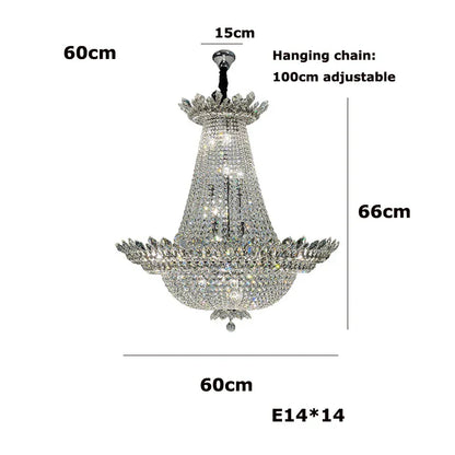 Decorbites™ Kristall-LED-Kronleuchter-Leuchte für luxuriöse Wohnzimmer-Dekoration