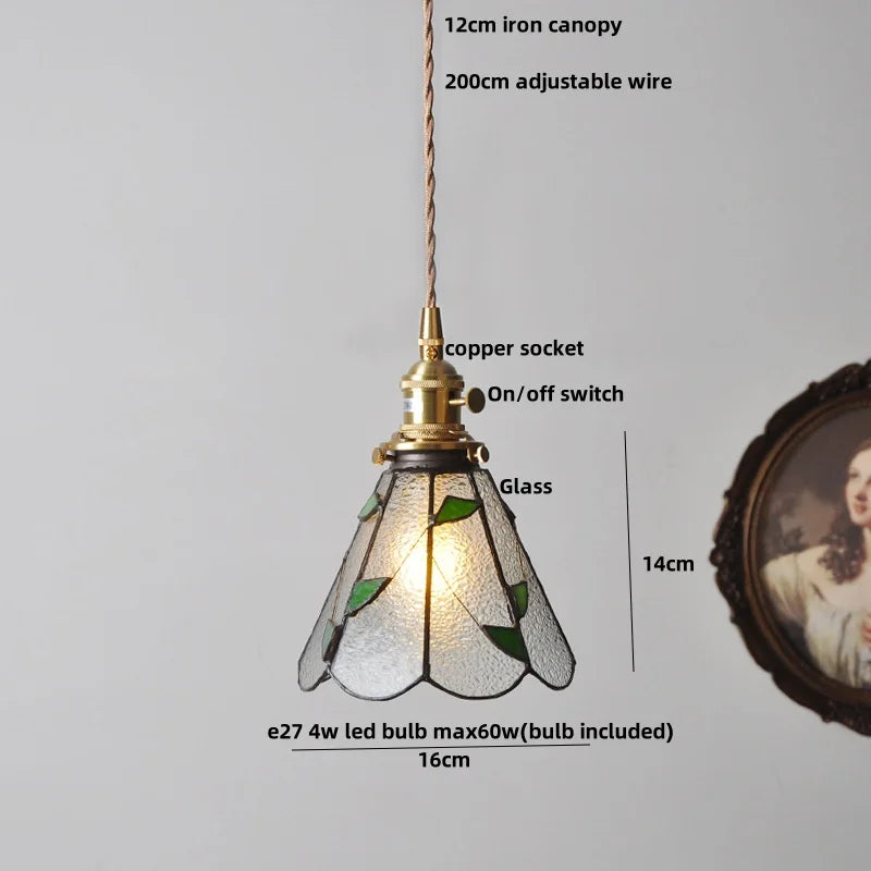 Decorbites™ Bunte Glas Tiffany-Stil LED-Hängeleuchte, moderne Hängelampe