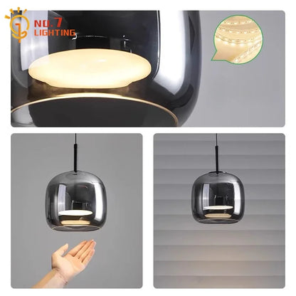 Decorbites™ Glas-Hängeleuchten Moderne Designer-LED-Innenbeleuchtung für Schlafzimmer und Wohnzimmer