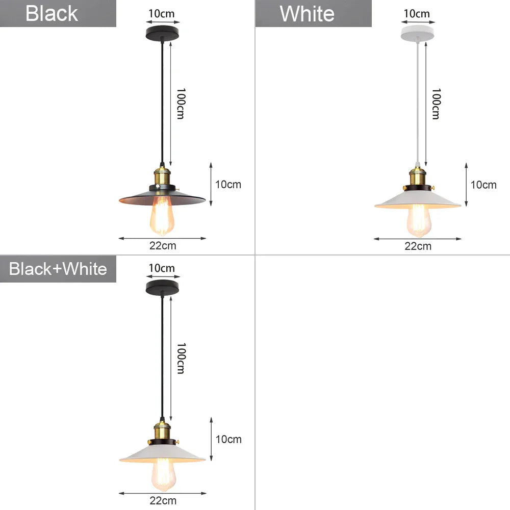 Decorbites™ Industrielle Loft-Hängeleuchte Pendellampe LED Edison Vintage Hängelampe