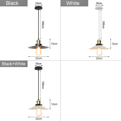 Decorbites™ Industrielle Loft-Hängeleuchte Pendellampe LED Edison Vintage Hängelampe