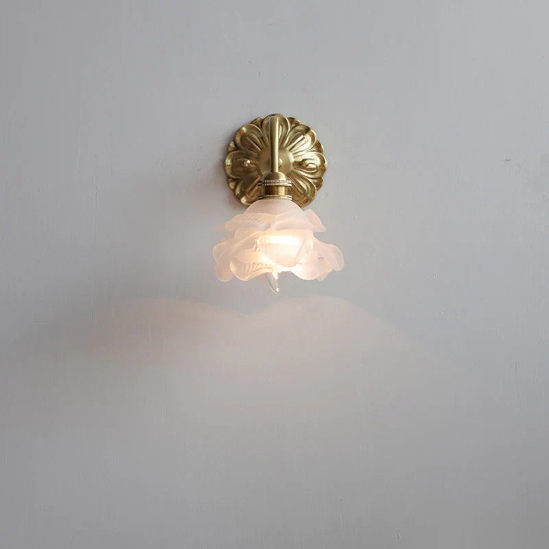 DecorBites™ Frosted Glass LED Wall Light Switch Socket Copper Lampara Pared