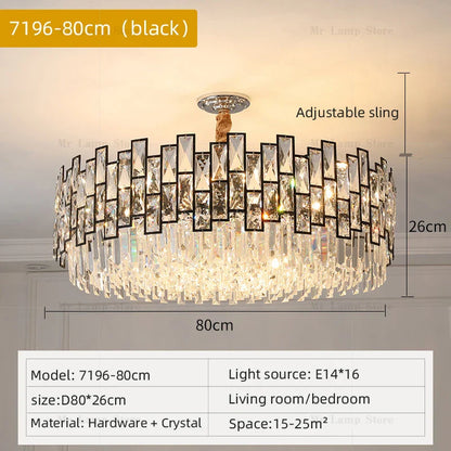 Decorbites™ Kristallleuchter: Postmoderne Lichtluxus für Wohnzimmer, Schlafzimmer, Küche.