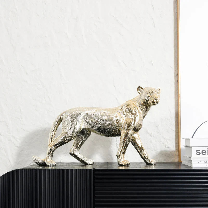 Decorbites™ Leopard-Resin-Skulptur - Heimdekoration Handwerkskunst & Tierfigur