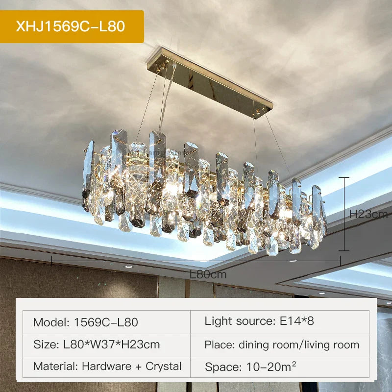 Decorbites™ Kristall-LED-Kronleuchter für gehobene Wohnräume