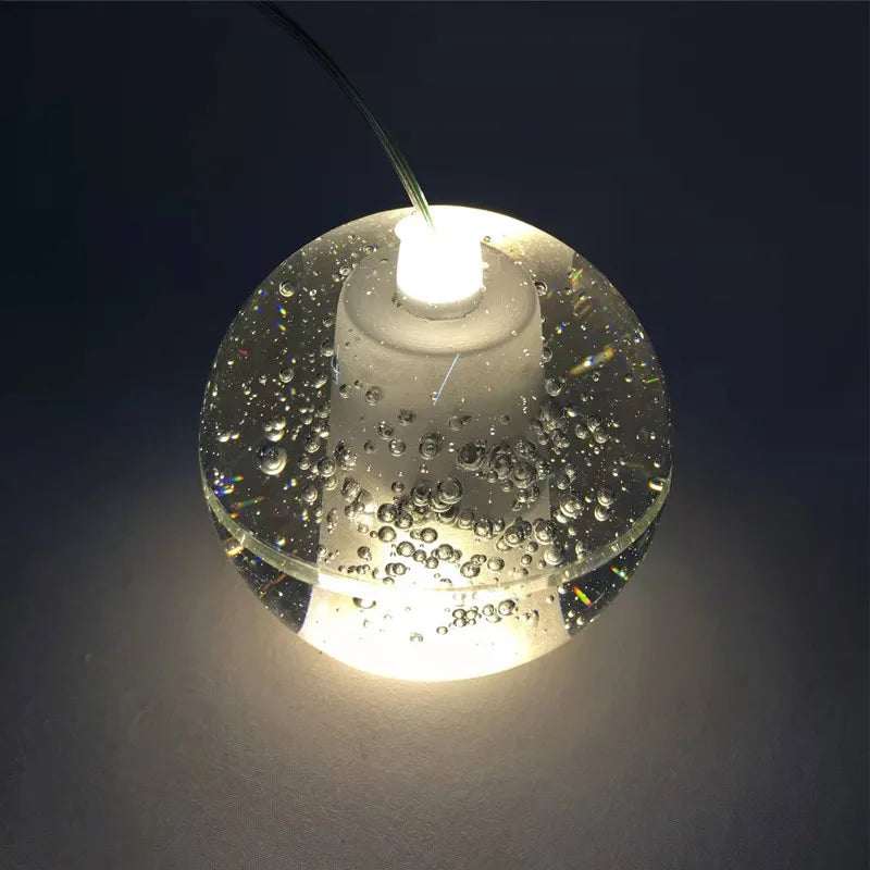Decorbites™ Kristallkugel-Lüster: Stilvolle Meteorregen-Beleuchtung für Restaurant, Bar und Zuhause