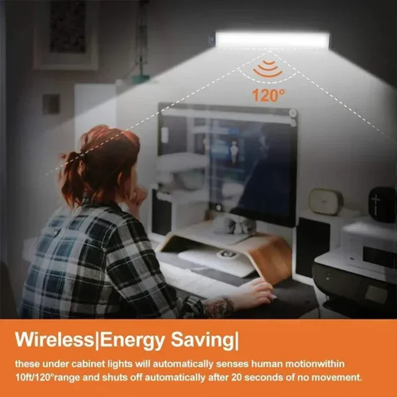 DecorBites™ Dimmable PIR Sensor LED Cabinet Night Light