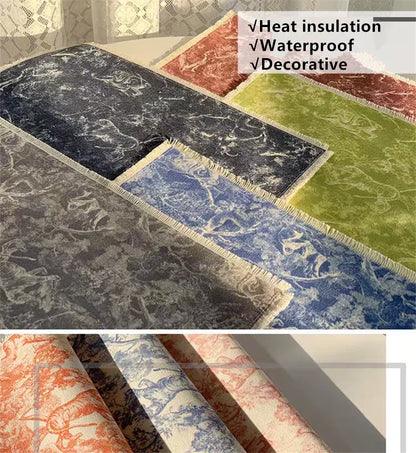 Decorbites™ Baumwoll-Leinen-Tischset - Wasserdicht & Wärmeisolierend Küchenuntersetzer