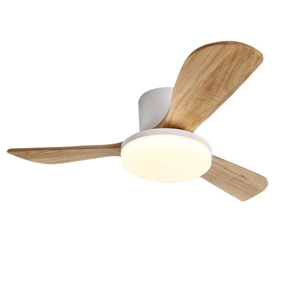 Decorbites™ 52" DC-Holz-Deckenventilator mit LED-Licht Fernbedienung Wohnzimmer Schlafzimmer 35W