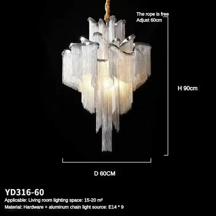 Tassel Flower Pendant Light