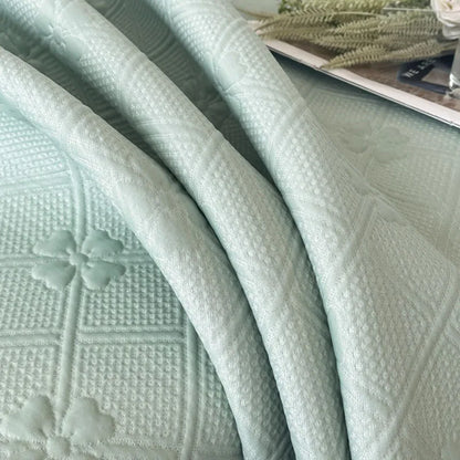 Decorbites™ Ice Bean Jacquard Bettrock-Set - 3 Teile, Sommergewaschene Matratzenauflage