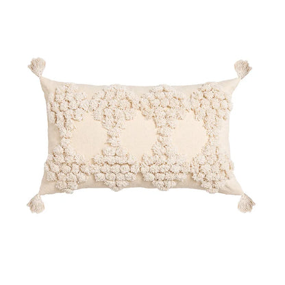 DecorBites™ Geometric Embroidery Cushion Cover with Tassel, Home Decor Pillowcase, Various Sizes