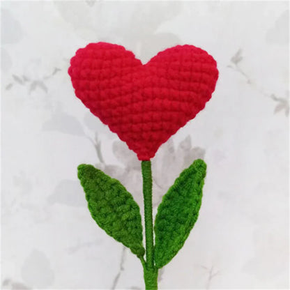 Decorbites™ Gestricktes Sonnenblumen- & Hasen-Bouquet: Handgefertigte Häkel-DIY-Heimdekoration & Geschenk