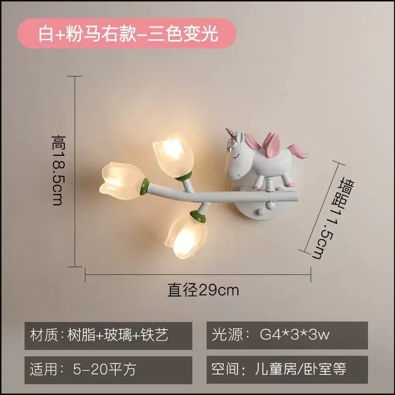 Decorbites™ LED-Wandleuchte für Kinderzimmer – Cartoon-Beleuchtung für die Kinderstube