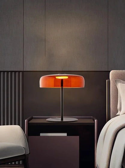 Decorbites™ Grünes Glas Vintage Tischleuchte für Büro, Schlafzimmer und Nachttisch – Luxuriöse Dekoration