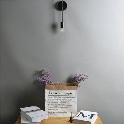 DecorBites™ LED Wall Lamp: Modern Two Arm E27 Bedroom Lighting for Bedside, Bathroom Mirror, Vanity.