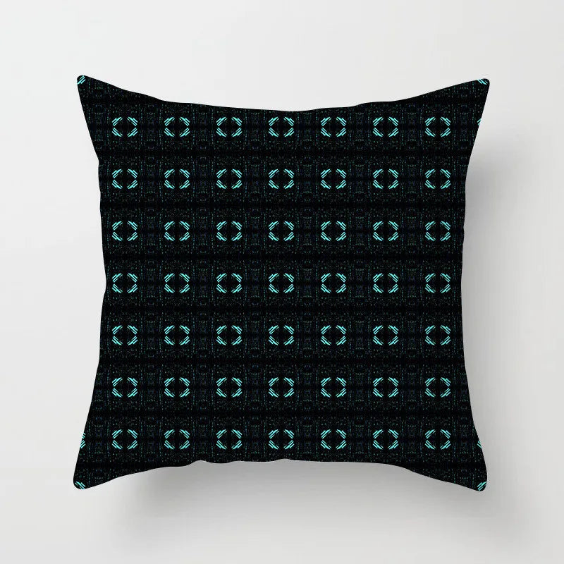Geometric Leaf Feather Cushions