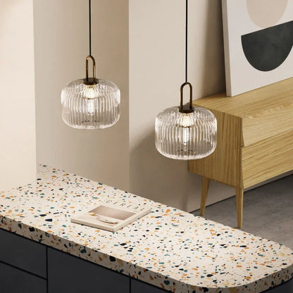 Decorbites™ Japanisches Glasanhängerleuchte: Moderne nordische LED-Hängeleuchte für Schlafzimmer und Heimdekoration