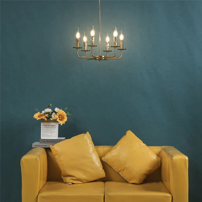 Decorbites™ Eisenkunst-Lüsterleuchten für Esszimmer, Wohnzimmer, Küche – E14 Kerzenarmaturen