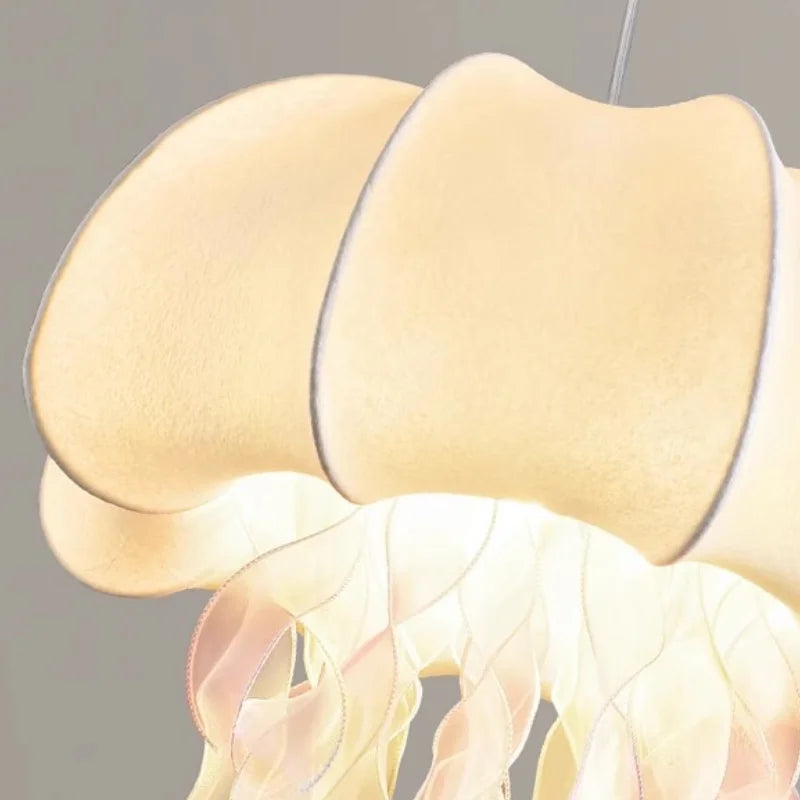 Silk Jellyfish Pendant Chandelier