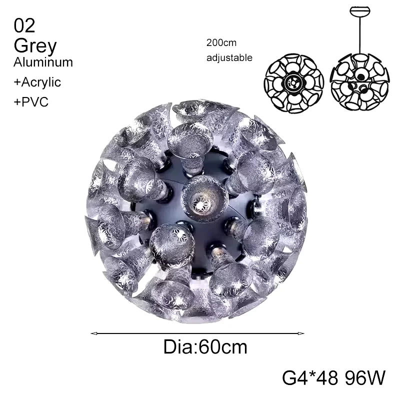 Decorbites™ Designer-Luxus-Kelchlampe für Wohnzimmer, Schlafzimmer, Hotelprojekt-Dekoration, Heim-LED-Hängeleuchte