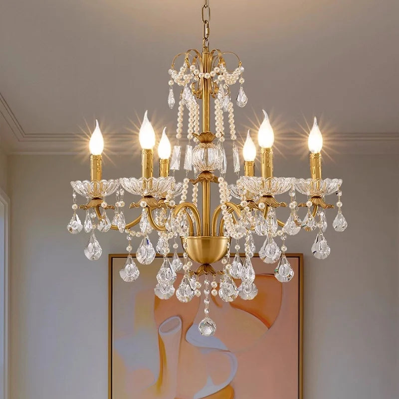 Decorbites™ Kristallanhänger-Lüster Flurleuchte Luxus Kerzendesign LED Lamparas