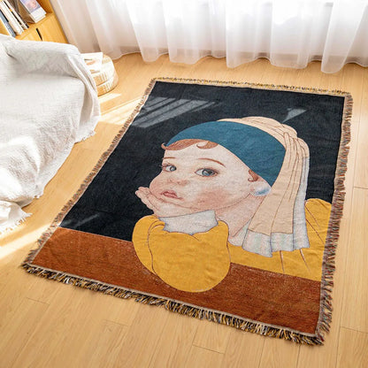 Decorbites™ Gestrickte Gobelin-Sofadecke - Leicht luxuriöse Dekorationsdecke für das Wohnzimmer, Nickerchen-Bettüberwurf, Picknick, Campingmatte