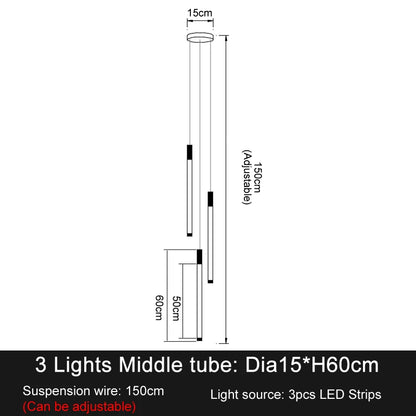 DecorBites™ Elegant LED Chandelier for Staircase & Living Room Décor