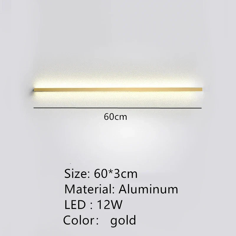 Decorbites™ LED-Wandleuchte Dimmer-Schalter Schwarz Gold Weiß Metall Wandlampen Schlafzimmer Ganglampe