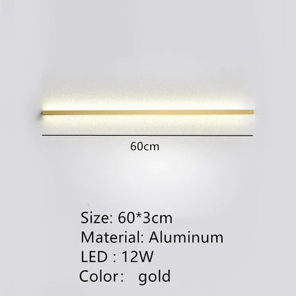 Decorbites™ LED-Wandleuchte Dimmer-Schalter Schwarz Gold Weiß Metall Wandlampen Schlafzimmer Ganglampe