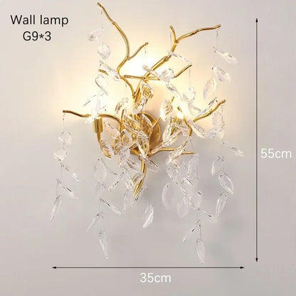 DecorBites™ Crystal Pendant Chandelier for Luxury Dining Living Room LED Lighting