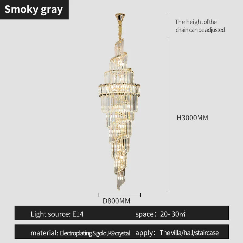 Deluxe Crystal Pendant Chandelier