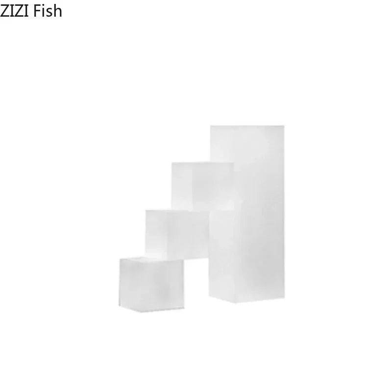 DecorBites™ Crystal Bookends Sculpture Minimalist Artwork Modern Home Decor