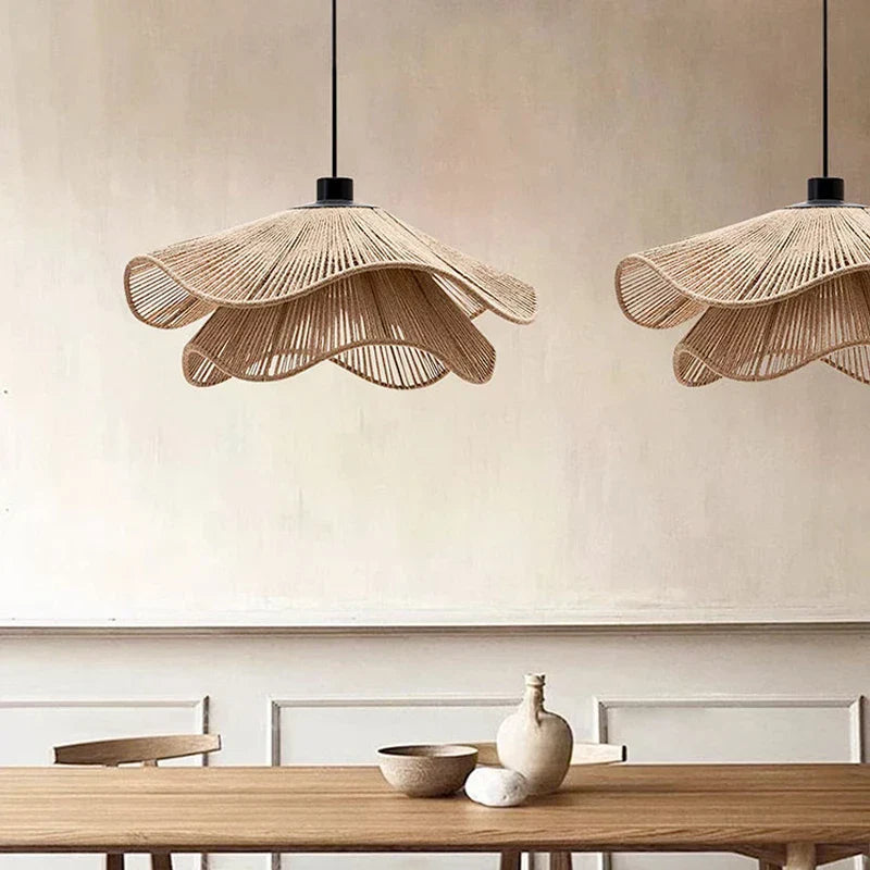 Decorbites™ Hanfseil-Deckenleuchter, nordisch-minimalistische LED-Hängeleuchten für das Esszimmer