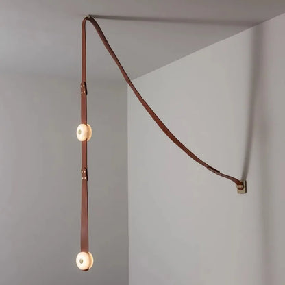 Decorbites™ Leder-Marmor-Hängeleuchte Luxuriöses dimmbares Armatur Einfache Installation Schlafzimmer Wohnzimmer Lampe