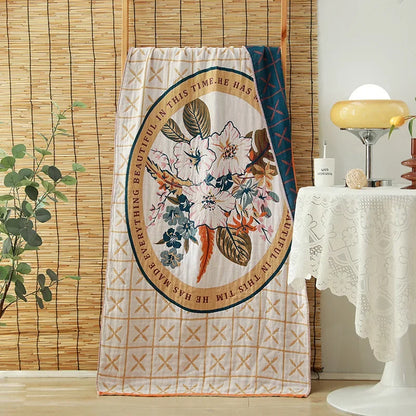 DecorBites™ Cotton Gauze Adult Bath Towels: Luxury, Quick-Dry, Soft & Absorbent