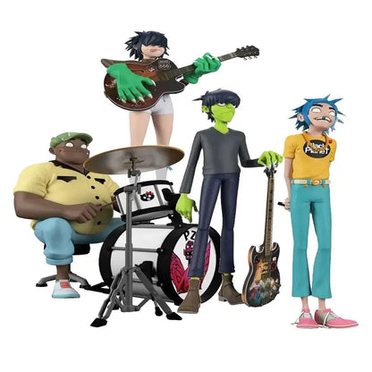 Decorbites™ Gorillaz Band Harz-Aktionsfiguren-Set - 2D Noodle Murdoc Russel Modellpuppen