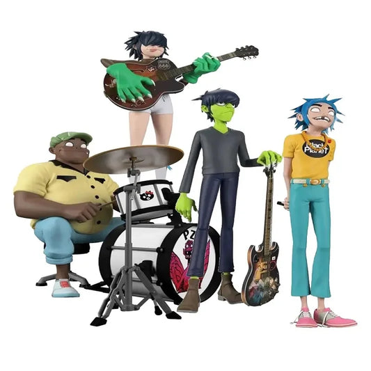 Decorbites™ Gorillaz Band Harz-Aktionsfiguren-Set - 2D Noodle Murdoc Russel Modellpuppen