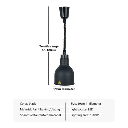 Decorbites™ Elektrische Heizlampe Teleskop-Aufhängung zur Lebensmittelkonservierung für Restaurants
