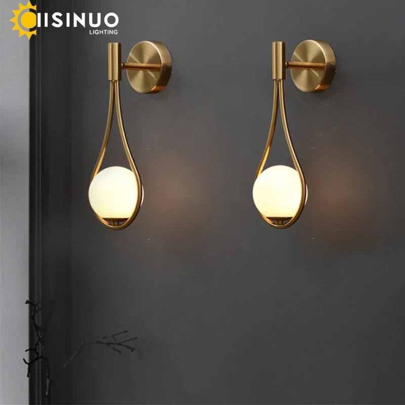 Decorbites™ Gold G9 Wandlampe Applikationsleuchte – Nordischer Stil Beleuchtung für Schlafzimmer, Flur, Arbeitsbereich