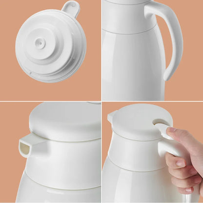 Decorbites™ Glas-Isolierkanne: Große Kapazität Thermosflasche für langanhaltende heiße/kalte Getränke