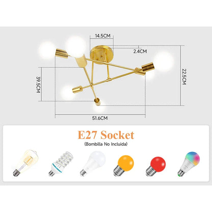 DecorBites™ LED Ceiling Chandelier Pendant Light for Kitchen Living Room Home Decor